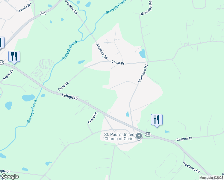 map of restaurants, bars, coffee shops, grocery stores, and more near 4401 Katlyn Drive in Walnutport