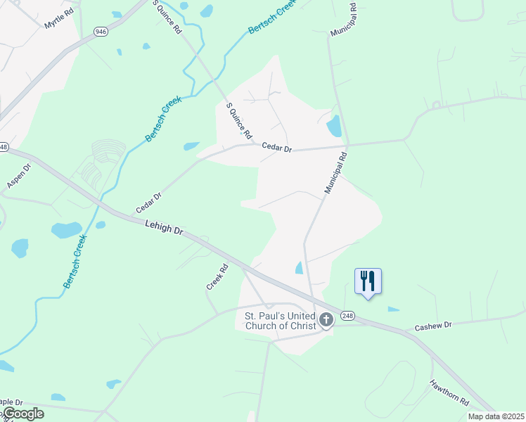 map of restaurants, bars, coffee shops, grocery stores, and more near 4401 Katlyn Drive in Walnutport