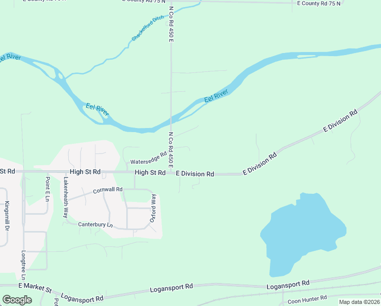 map of restaurants, bars, coffee shops, grocery stores, and more near 108 North 450 East in Logansport