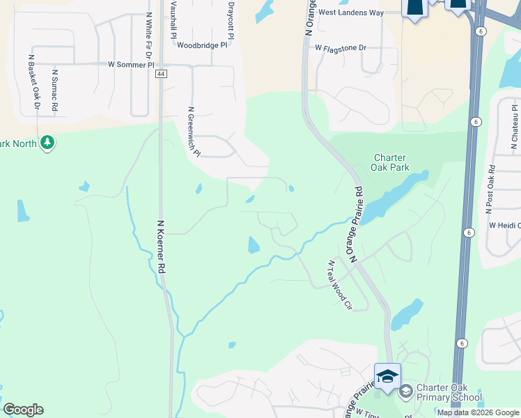 map of restaurants, bars, coffee shops, grocery stores, and more near 5728 West Deer Park Drive in Peoria