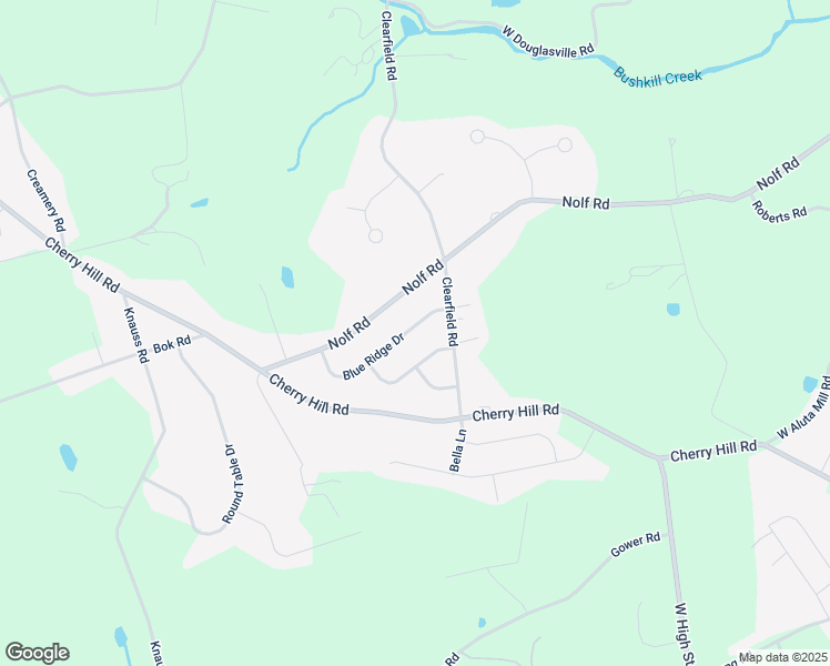 map of restaurants, bars, coffee shops, grocery stores, and more near 425 Blue Ridge Drive in Nazareth