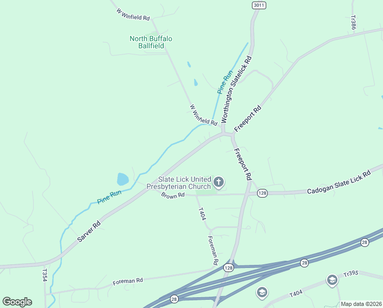 map of restaurants, bars, coffee shops, grocery stores, and more near 1419 Sarver Road in Worthington