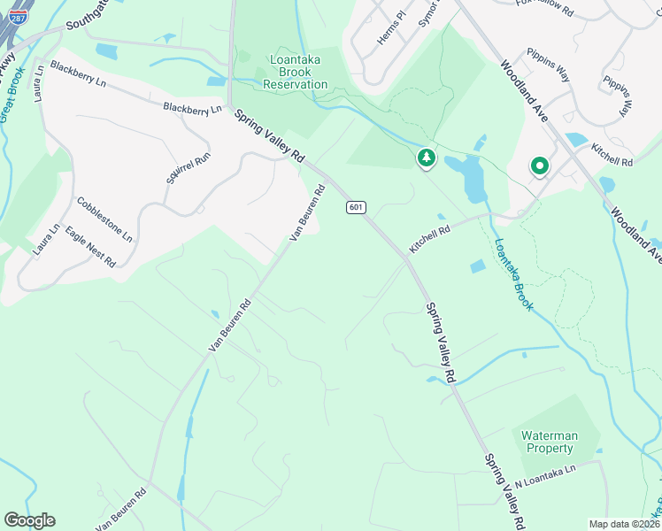 map of restaurants, bars, coffee shops, grocery stores, and more near 48 Spring Valley Road in Morristown