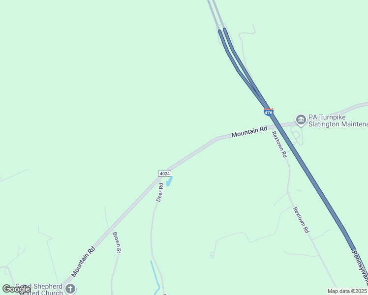 map of restaurants, bars, coffee shops, grocery stores, and more near 3367 Mountain Road in Slatington