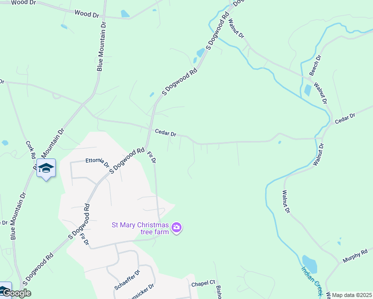 map of restaurants, bars, coffee shops, grocery stores, and more near 3931 Cedar Drive in Walnutport