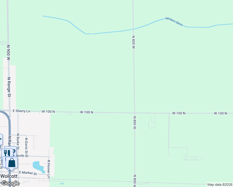 map of restaurants, bars, coffee shops, grocery stores, and more near 1240 North 800 West in Wolcott