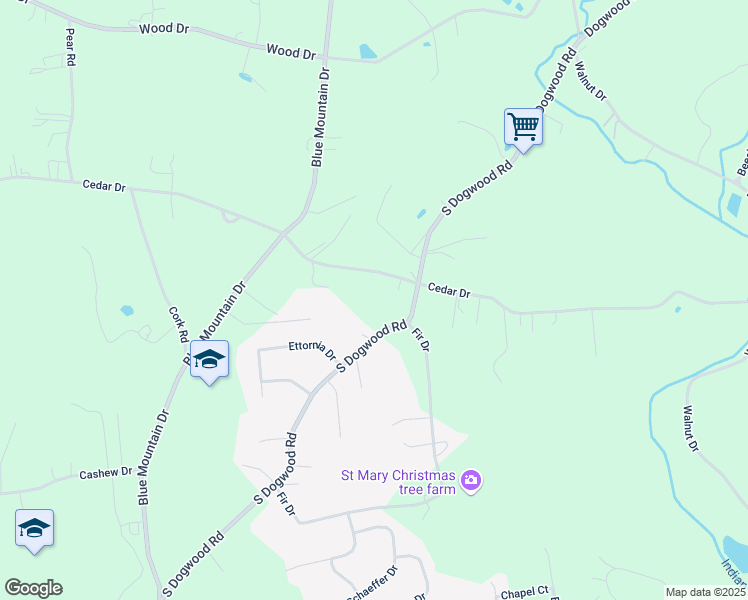 map of restaurants, bars, coffee shops, grocery stores, and more near 3987 Cedar Drive in Walnutport