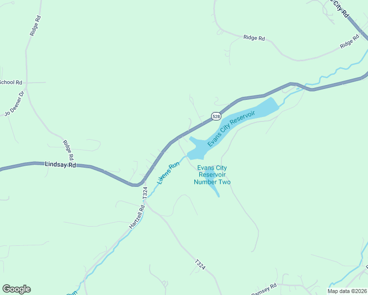 map of restaurants, bars, coffee shops, grocery stores, and more near 436 Lindsay Road in Zelienople