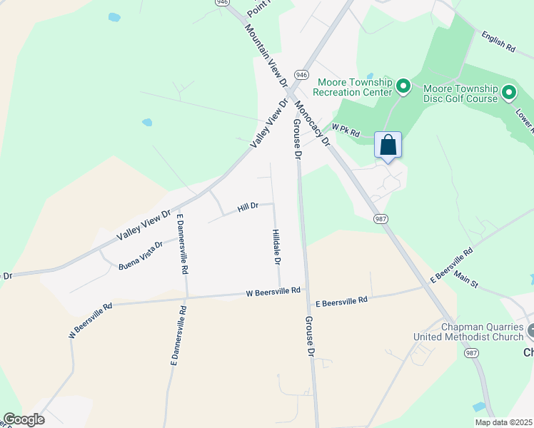 map of restaurants, bars, coffee shops, grocery stores, and more near 549 Hilldale Drive in Bath