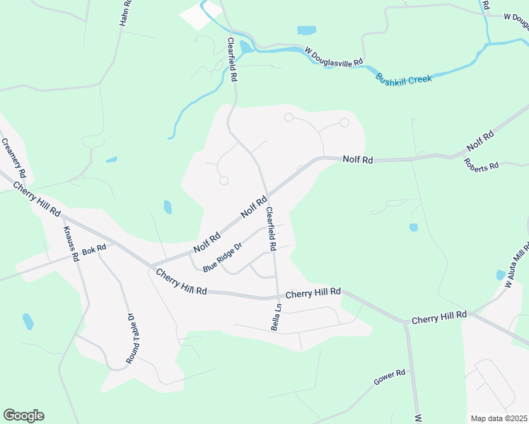map of restaurants, bars, coffee shops, grocery stores, and more near 561 Clearfield Road in Nazareth