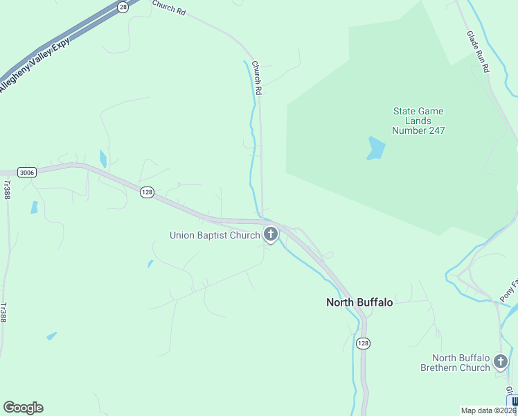 map of restaurants, bars, coffee shops, grocery stores, and more near 452 Church Road in Kittanning