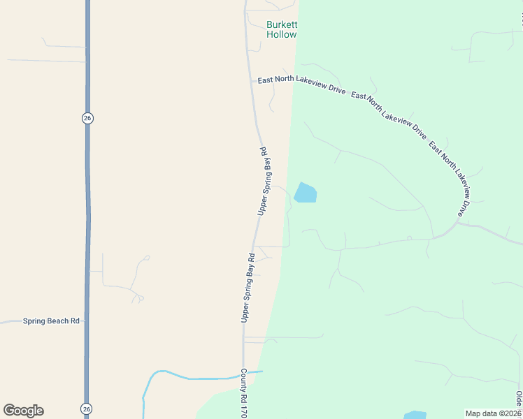 map of restaurants, bars, coffee shops, grocery stores, and more near 1238 Upper Spring Bay Road in East Peoria