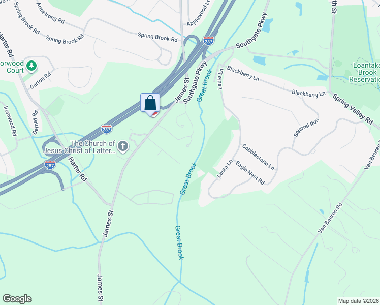 map of restaurants, bars, coffee shops, grocery stores, and more near 39 Whitney Farm Place in Morristown