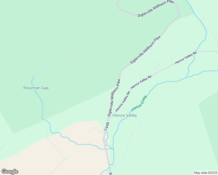 map of restaurants, bars, coffee shops, grocery stores, and more near 121 Siglerville Millheim Pike in Spring Mills