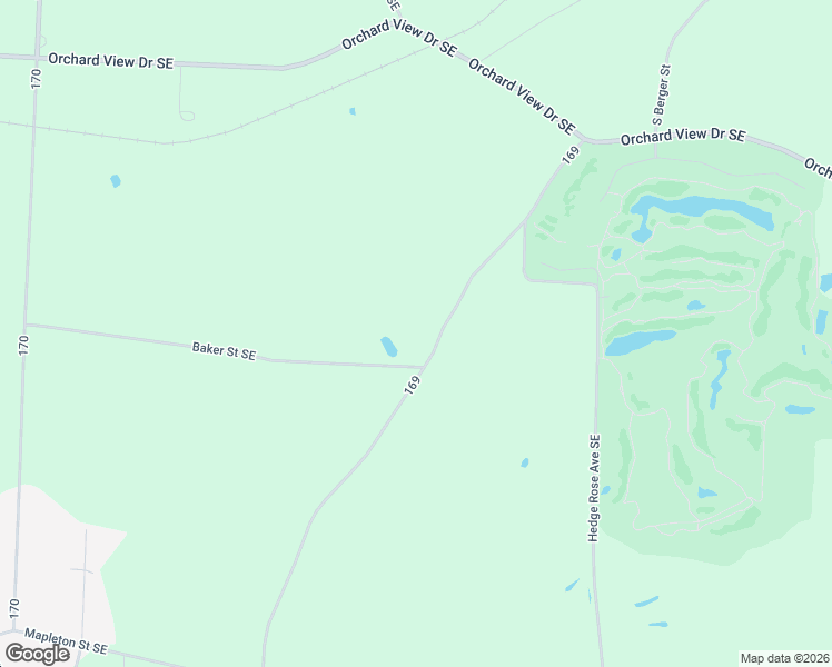 map of restaurants, bars, coffee shops, grocery stores, and more near 2409 Argyle Road Southeast in East Canton