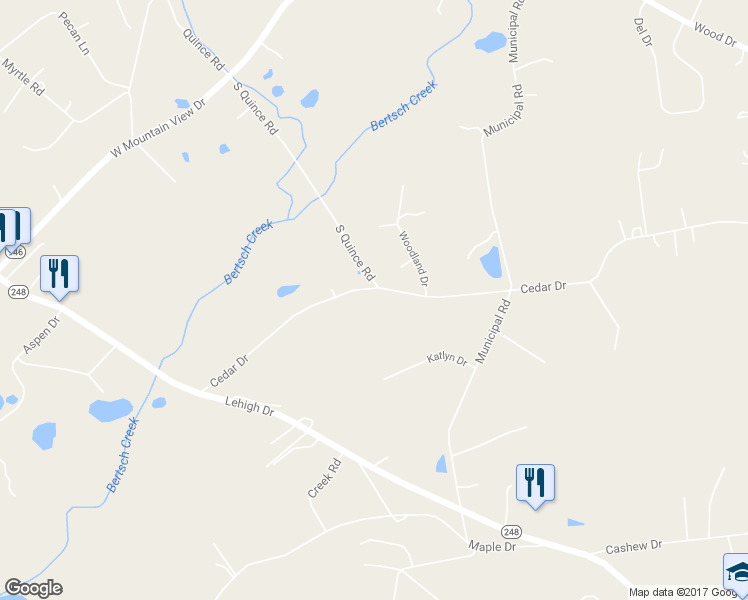 map of restaurants, bars, coffee shops, grocery stores, and more near 4411 Cedar Drive in Walnutport