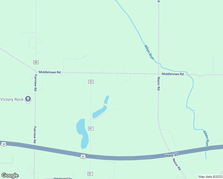 map of restaurants, bars, coffee shops, grocery stores, and more near 7261 Middletown Road in Galion