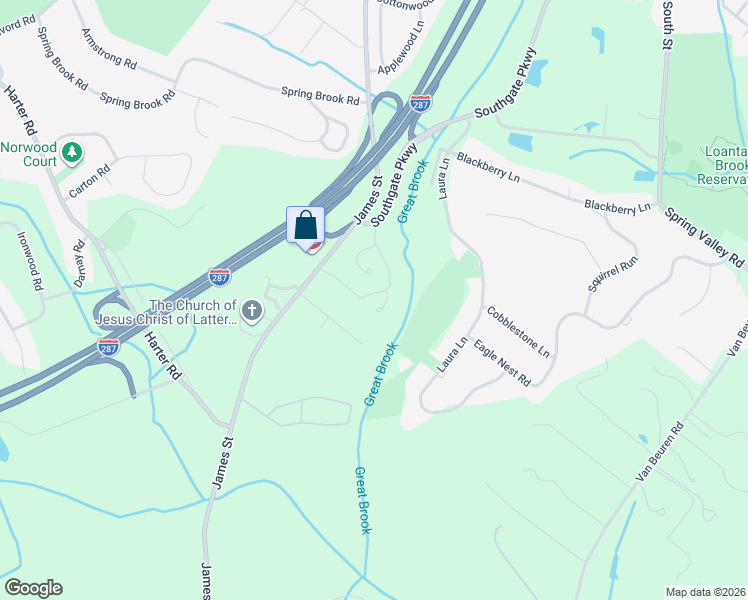 map of restaurants, bars, coffee shops, grocery stores, and more near 39 Whitney Farm Place in Morristown