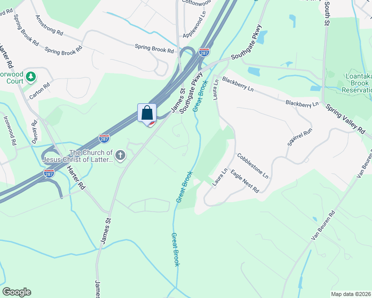 map of restaurants, bars, coffee shops, grocery stores, and more near 39 Whitney Farm Place in Morristown