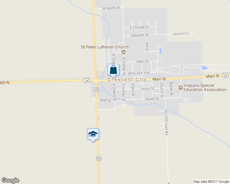 map of restaurants, bars, coffee shops, grocery stores, and more near 209 Union Street in Crescent City