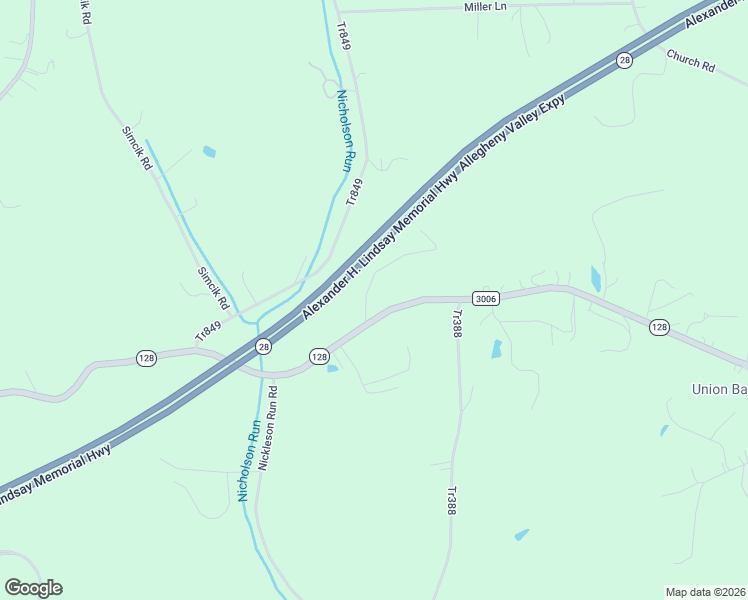 map of restaurants, bars, coffee shops, grocery stores, and more near 459 1/2 Cadogan Slate Lick Road in Kittanning