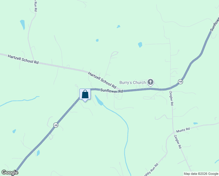 map of restaurants, bars, coffee shops, grocery stores, and more near 1780 Pennsylvania 68 in New Brighton