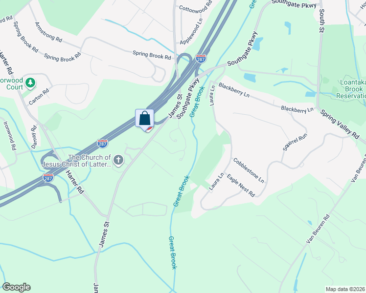 map of restaurants, bars, coffee shops, grocery stores, and more near 39 Whitney Farm Place in Morristown