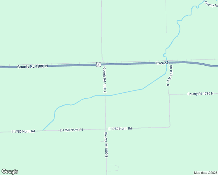 map of restaurants, bars, coffee shops, grocery stores, and more near 1787 North 1800 East Road in Watseka