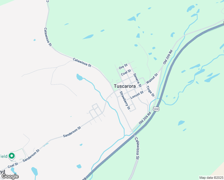 map of restaurants, bars, coffee shops, grocery stores, and more near 26 Catawissa Street in Tuscarora
