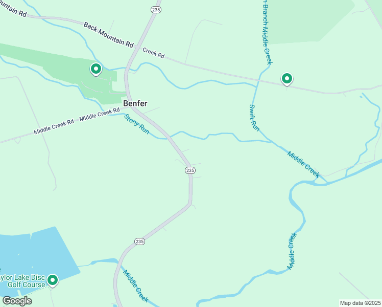 map of restaurants, bars, coffee shops, grocery stores, and more near 11753 Highway 235 in Beaver Springs