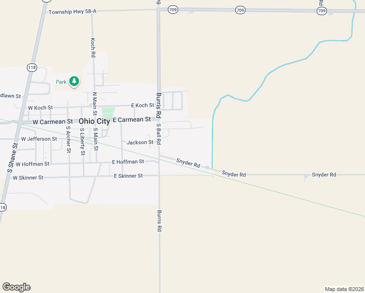 map of restaurants, bars, coffee shops, grocery stores, and more near 106 South Ball Road in Ohio City