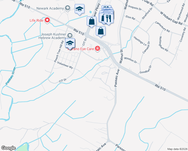 map of restaurants, bars, coffee shops, grocery stores, and more near 808 Kensington Lane in Livingston