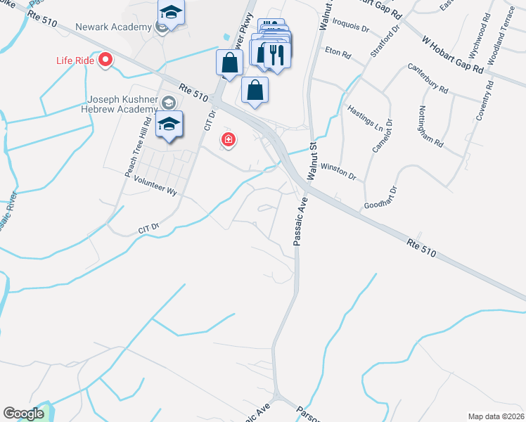 map of restaurants, bars, coffee shops, grocery stores, and more near 608 Turlington Court in Livingston