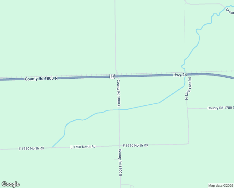 map of restaurants, bars, coffee shops, grocery stores, and more near 1787 North 1800 East Road in Watseka