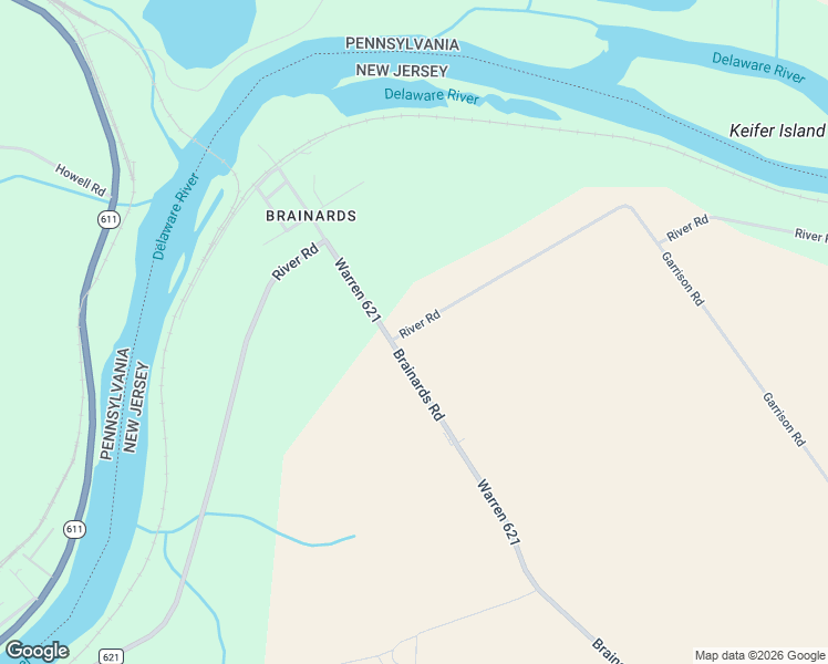 map of restaurants, bars, coffee shops, grocery stores, and more near 2720 River Road in Phillipsburg