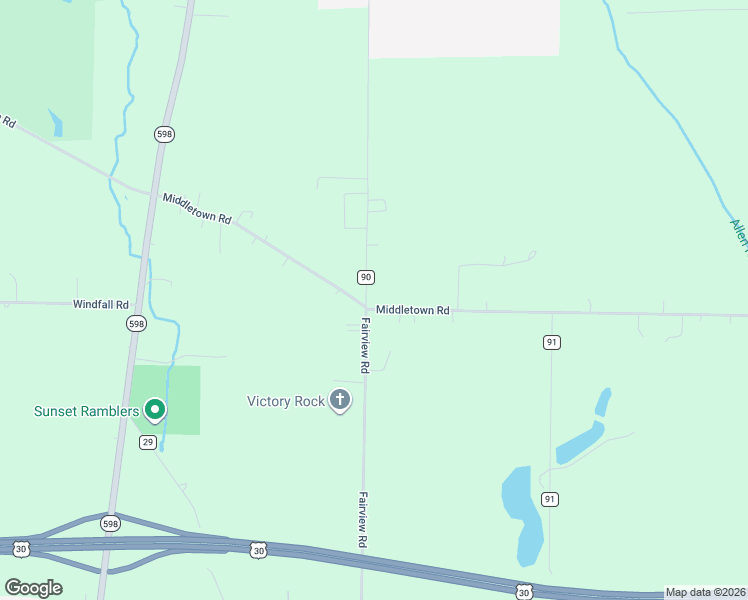 map of restaurants, bars, coffee shops, grocery stores, and more near 7039 Middletown Road in Galion