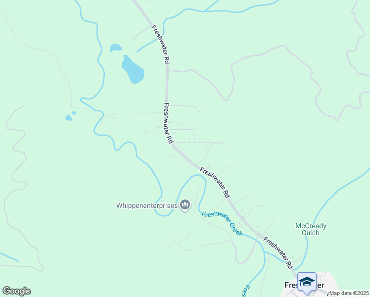 map of restaurants, bars, coffee shops, grocery stores, and more near 1340 Freshwater Road in Eureka