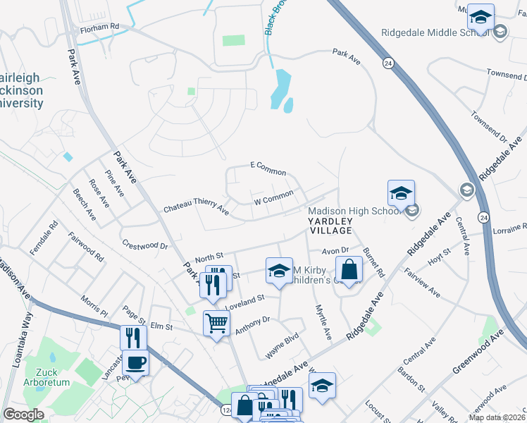 map of restaurants, bars, coffee shops, grocery stores, and more near 63 Chateau Thierry Avenue in Madison