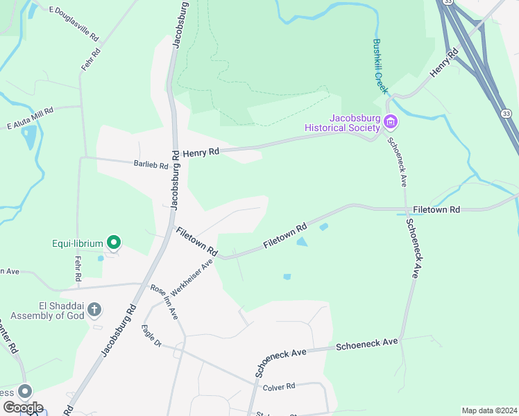 map of restaurants, bars, coffee shops, grocery stores, and more near 612 Mountain View Avenue in Nazareth