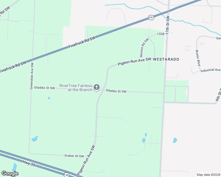 map of restaurants, bars, coffee shops, grocery stores, and more near 10560 Gladdis Street Southwest in Massillon