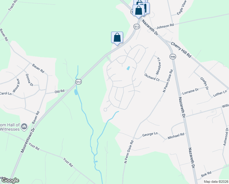 map of restaurants, bars, coffee shops, grocery stores, and more near 93 Hickory Hills Drive in Bath