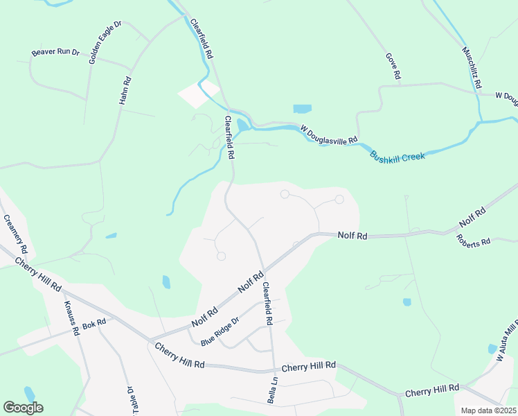 map of restaurants, bars, coffee shops, grocery stores, and more near 630 Clearfield Road in Nazareth