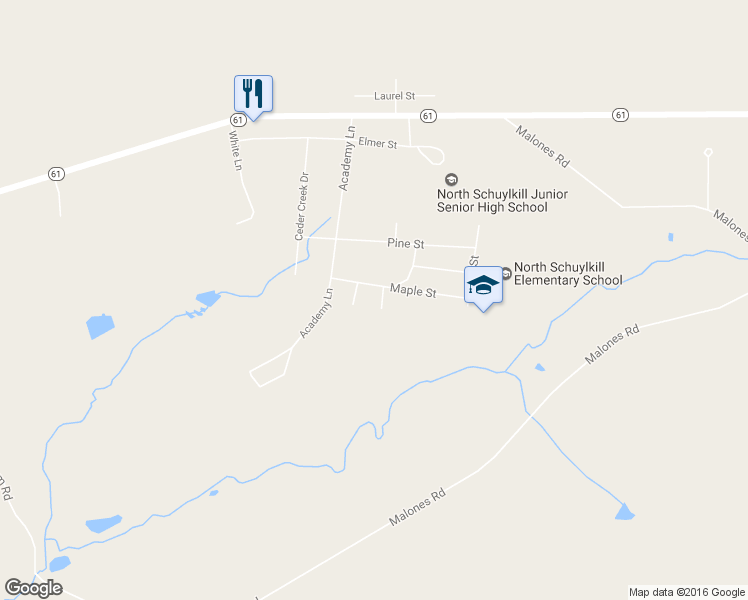 map of restaurants, bars, coffee shops, grocery stores, and more near 3 Landers Court in Ashland