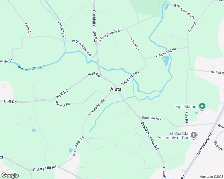 map of restaurants, bars, coffee shops, grocery stores, and more near 607 Bushkill Center Road in Nazareth