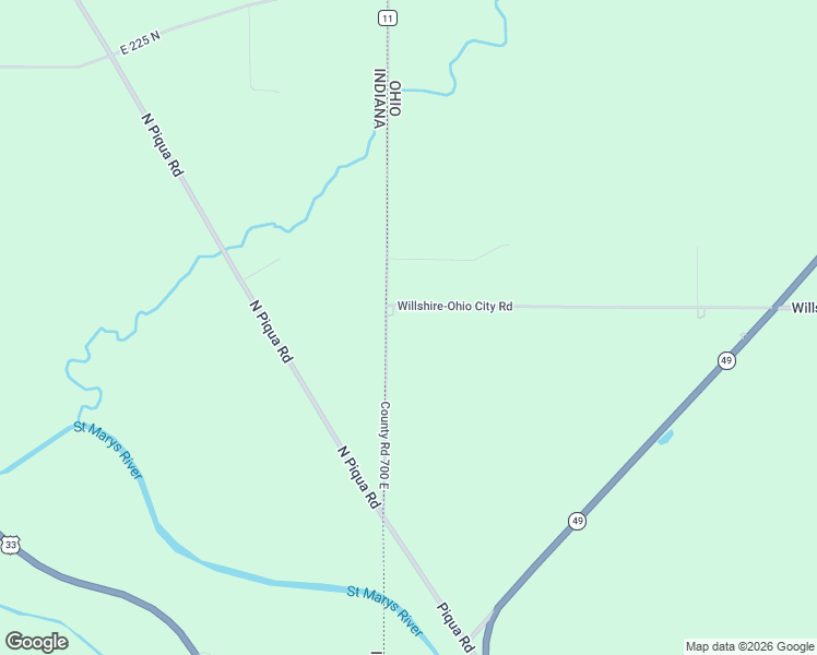 map of restaurants, bars, coffee shops, grocery stores, and more near 1020-1114 Willshire-Ohio City Road in Willshire