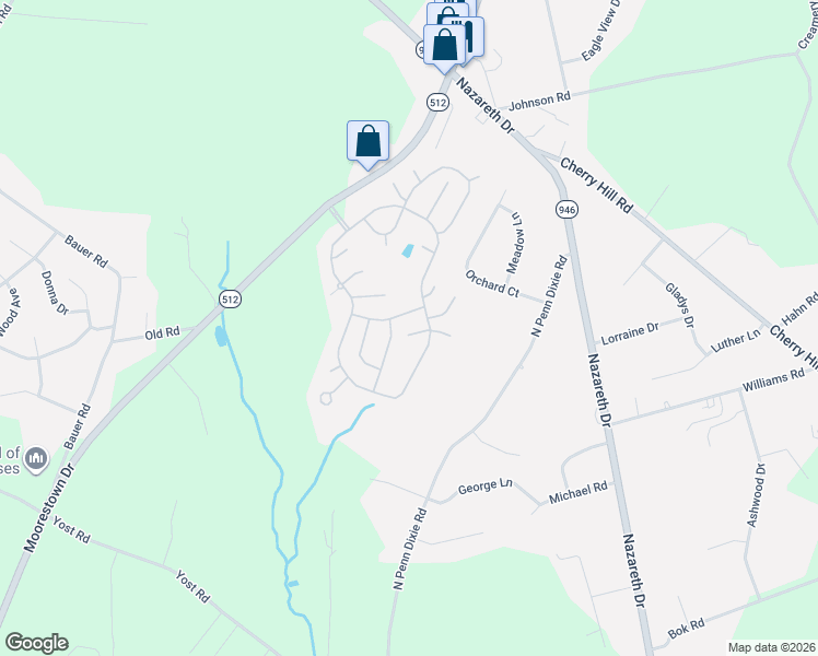 map of restaurants, bars, coffee shops, grocery stores, and more near 7 Valley View Drive in Bath