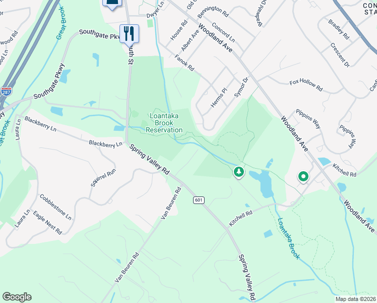 map of restaurants, bars, coffee shops, grocery stores, and more near 7 Blue Stone Terrace in Morristown