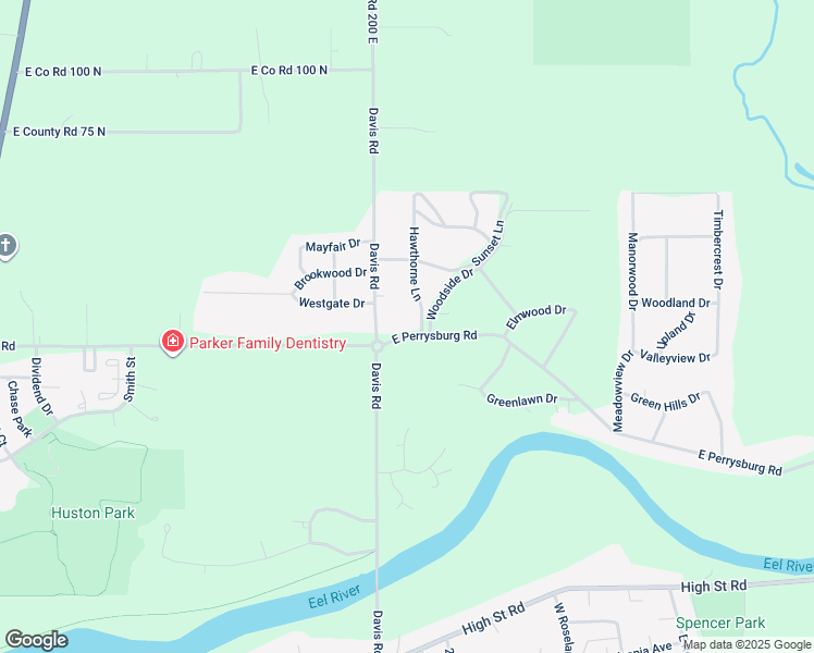 map of restaurants, bars, coffee shops, grocery stores, and more near 2416 East Perrysburg Road in Logansport