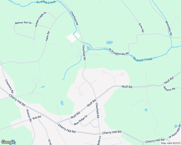 map of restaurants, bars, coffee shops, grocery stores, and more near 658 Clearfield Road in Nazareth
