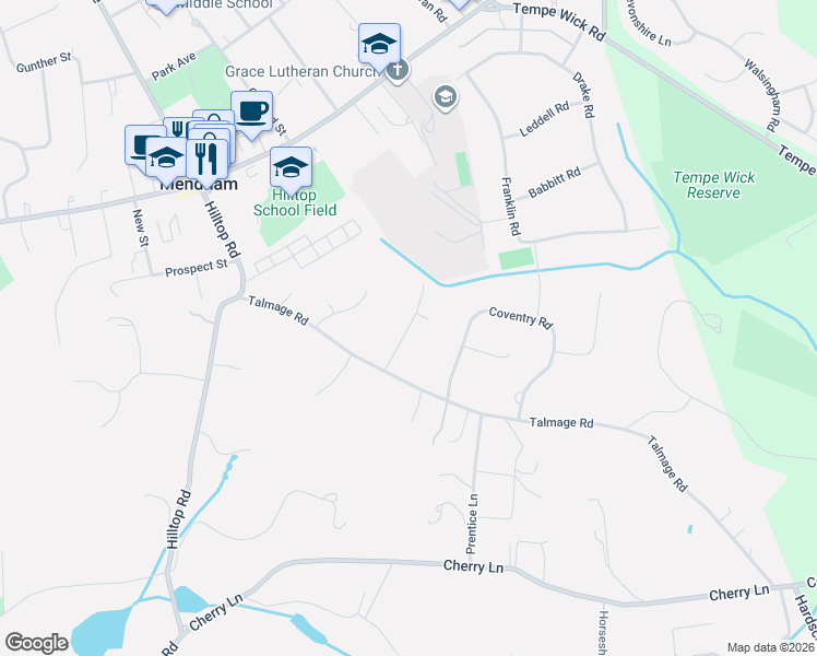 map of restaurants, bars, coffee shops, grocery stores, and more near 5 Brookfield Way in Mendham